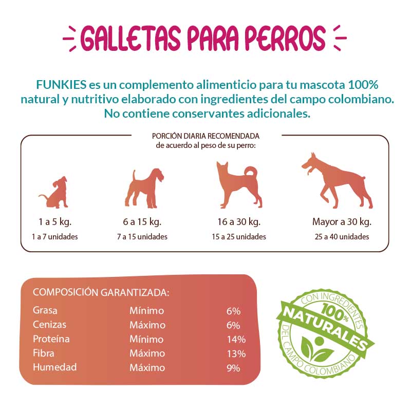 Funkies Galletas Naturales de Manzana y Mango 125 g 3 Empaque Funkies Galletas Naturales de Manzana y Mango 125 g de 125 g