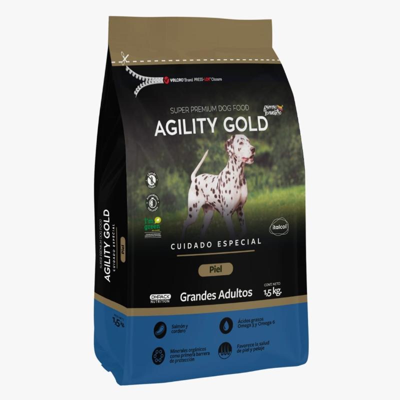 Agility Gold Piel Grandes Adultos 2 Empaque Agility Gold Piel Grandes Adultos de 8 kg