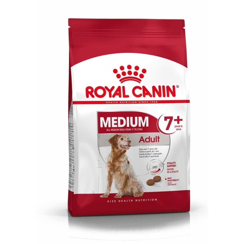 Royal Canin Medium Adult 7+ 4 kg 1 Alimento Royal Canin Medium Adult 7+ 4 kg para perros