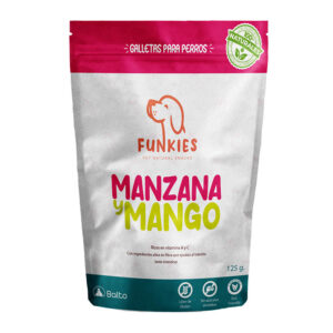 Alimento Funkies Galletas Naturales de Manzana y Mango 125 g para perros