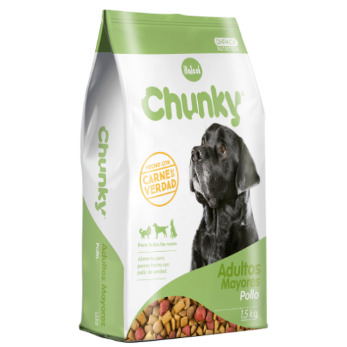 Chunky Adultos Mayores Pollo 3 Empaque Chunky Adultos Mayores Pollo de 12 kg
