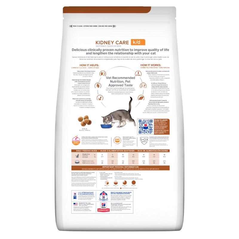 Hill's Prescription Diet k/d Kidney Care 2 Empaque Hill's Prescription Diet k/d Kidney Care de 4 lb