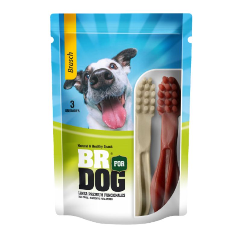 BR For Dog Snack Brush 3 uds 1 Alimento BR For Dog Snack Brush 3 uds para perros