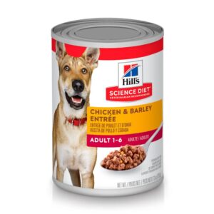 Alimento Hill's Science Diet Adult Chicken & Barley Entrée Lata 370 g para perros