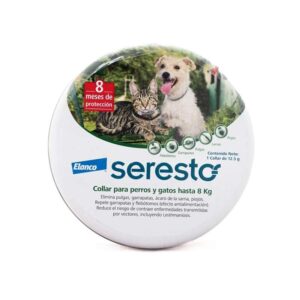 Seresto Collar Antipulgas y Garrapatas para Perros y Gatos (hasta 8 kg) para perros