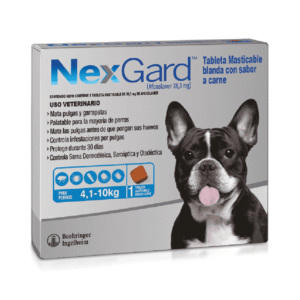 NexGard Antipulgas para Perros de 4.1 a 10 kg para perros