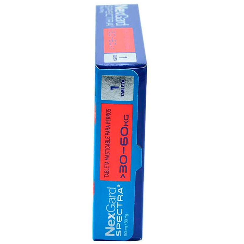 NexGard Spectra Antipulgas para Perros de 30.1 a 60 kg 2 Empaque NexGard Spectra Antipulgas para Perros de 30.1 a 60 kg de 30.1 - 60 kg