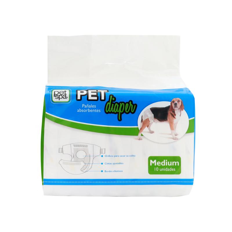Pet Spa Pañales Desechables Pet Diaper (Paquete x 10 Unidades) 2 Empaque Pet Spa Pañales Desechables Pet Diaper (Paquete x 10 Unidades) de m