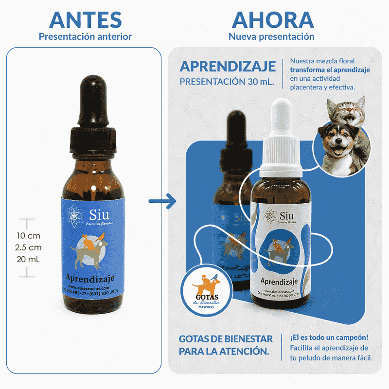 Siu Esencia Floral Aprendizaje y Conducta (Gotero 20 ml) 1 Siu Esencia Floral Aprendizaje y Conducta (Gotero 20 ml) para perros