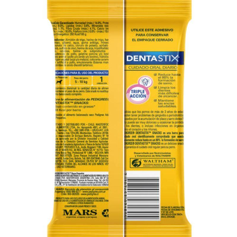 Pedigree Dentastix Raza Pequeña 2 Empaque Pedigree Dentastix Raza Pequeña de 3 barras