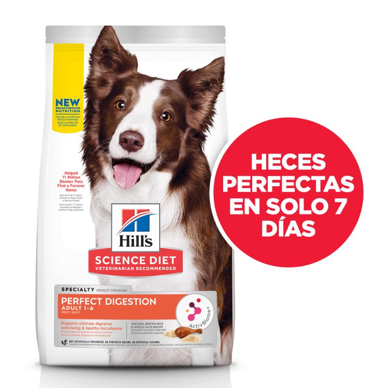 Hill's Science Diet Adult Perfect Digestion Pollo 3.5 lb 3 Empaque Hill's Science Diet Adult Perfect Digestion Pollo 3.5 lb de 3.5 lb