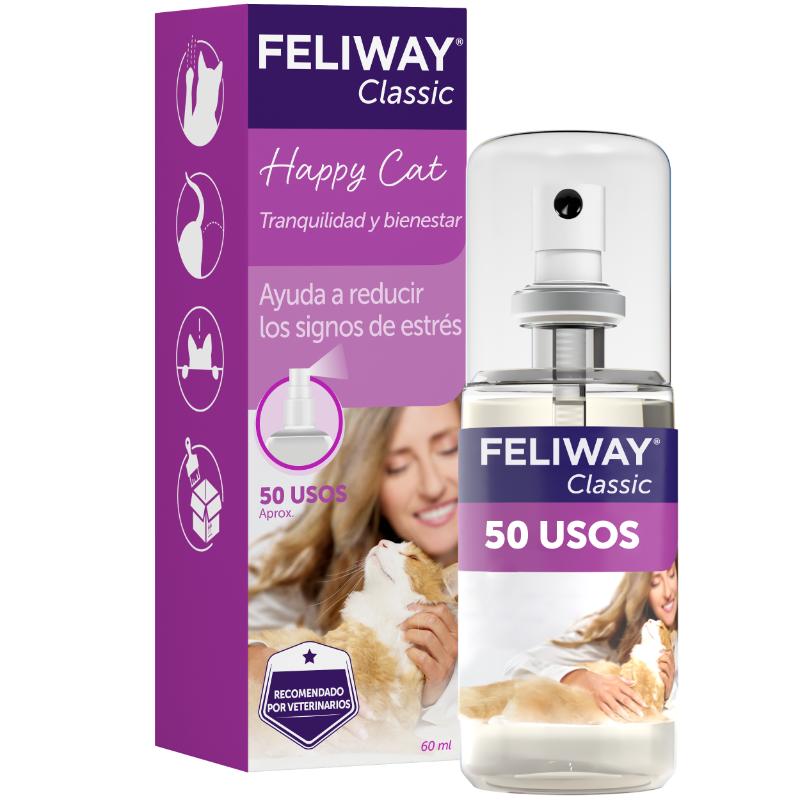 Feliway Classic Spray Calmante de Feromonas Felinas (60 ml) 1 Feliway Classic Spray Calmante de Feromonas Felinas (60 ml) para perros