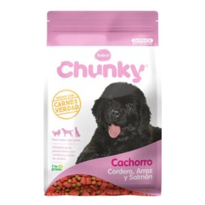 Alimento Chunky Cachorro Cordero, Arroz y Salmón para perros