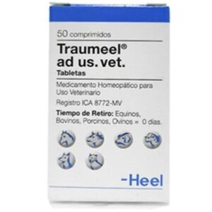 Heel Traumeel T Antiinflamatorio y Analgésico Homeopático (Frasco x 50 Tabletas) para perros