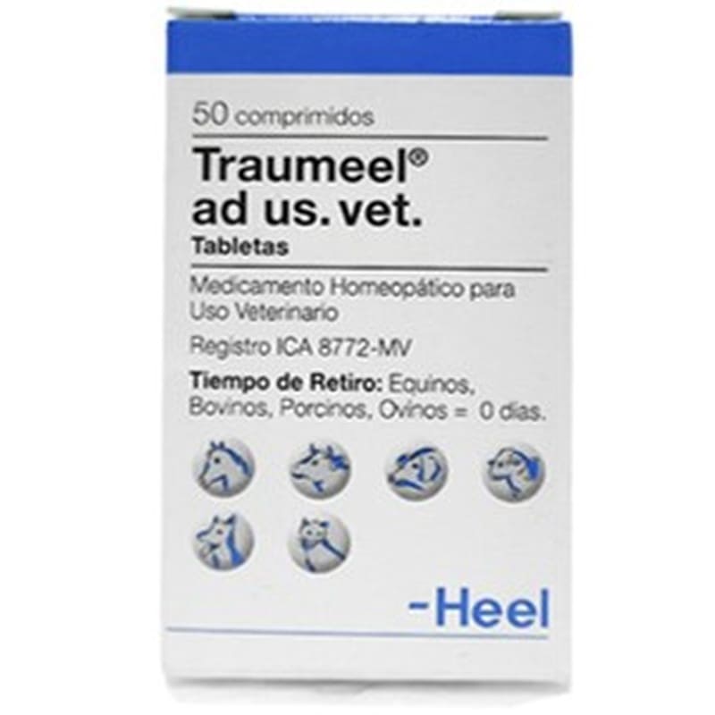 Heel Traumeel T Antiinflamatorio y Analgésico Homeopático (Frasco x 50 Tabletas) 1 Heel Traumeel T Antiinflamatorio y Analgésico Homeopático (Frasco x 50 Tabletas) para perros