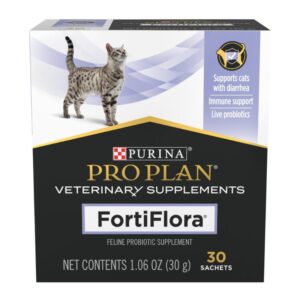 Pro Plan FortiFlora Cat Suplemento Probiótico Felino (Caja x 30 Sobres) para perros