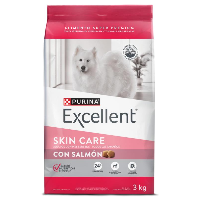 Purina Excellent Adulto Skin Care Salmón y Arroz 1 Alimento Purina Excellent Adulto Skin Care Salmón y Arroz para perros