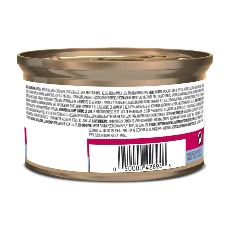 Purina Fancy Feast Mousse Pescado y Camarón para Gato 2 Empaque Purina Fancy Feast Mousse Pescado y Camarón para Gato de 85 g