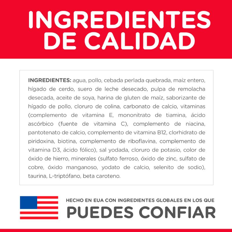 Hill's Science Diet Adult 7+ Chicken & Barley Entrée Lata 370 g 3 Empaque Hill's Science Diet Adult 7+ Chicken & Barley Entrée Lata 370 g de 13 oz