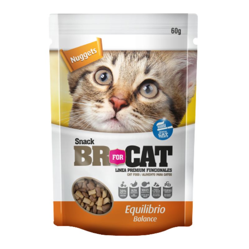 BR For Cat Pure Galletas de Cuidado y Equilibrio para Gato 1 Alimento BR For Cat Pure Galletas de Cuidado y Equilibrio para Gato para perros