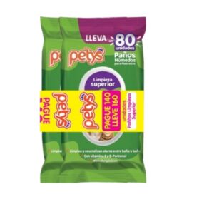 Petys Pañitos Húmedos Limpieza Superior (Edición Especial 160 Unidades) para perros
