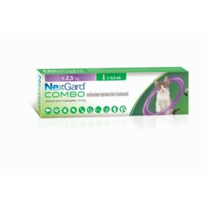 NexGard Combo Cat para Gatos de 0.8 kg a 2.5 kg Pipeta (Talla S) para perros