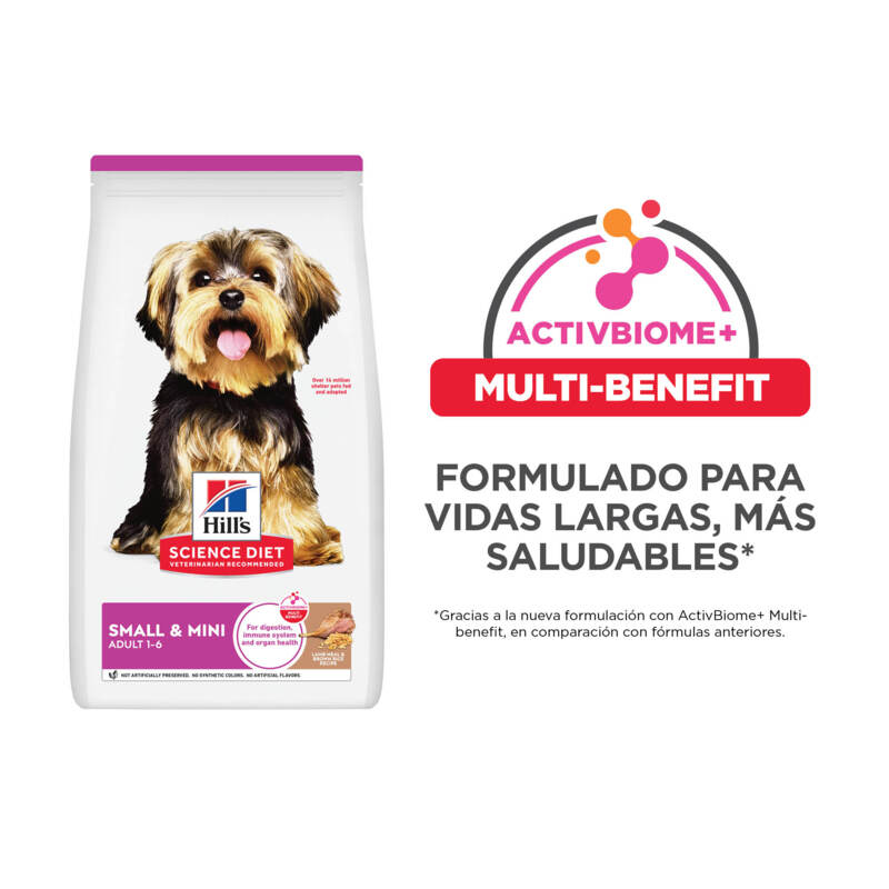 Hill's Science Diet Small & Mini Adult Cordero 3 Empaque Hill's Science Diet Small & Mini Adult Cordero de 4.5 lb