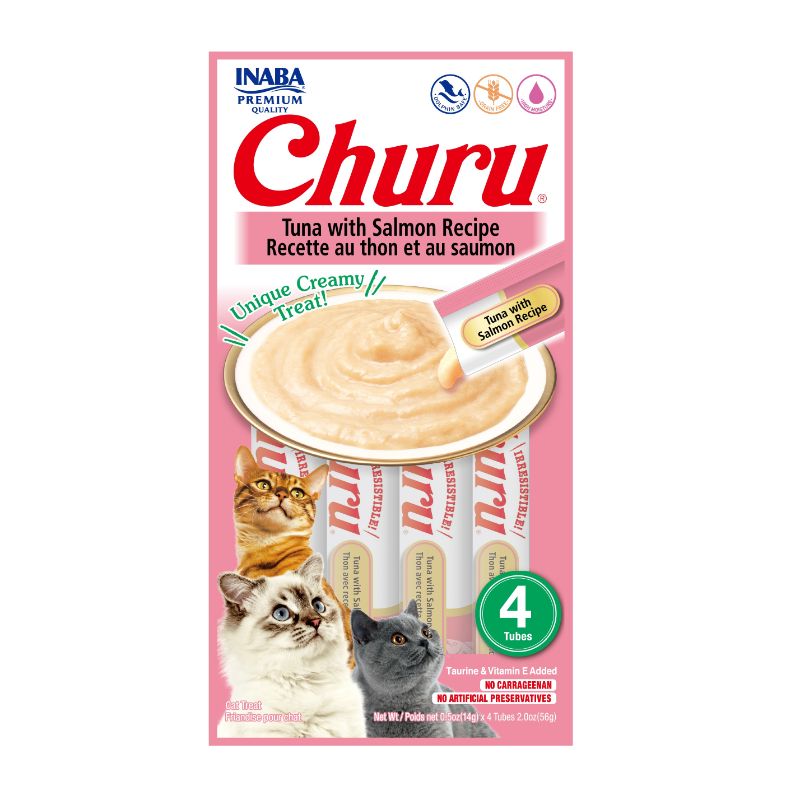 Inaba Churu Gato Atún con Salmón (4 Tubos) 1 Alimento Inaba Churu Gato Atún con Salmón (4 Tubos) para perros