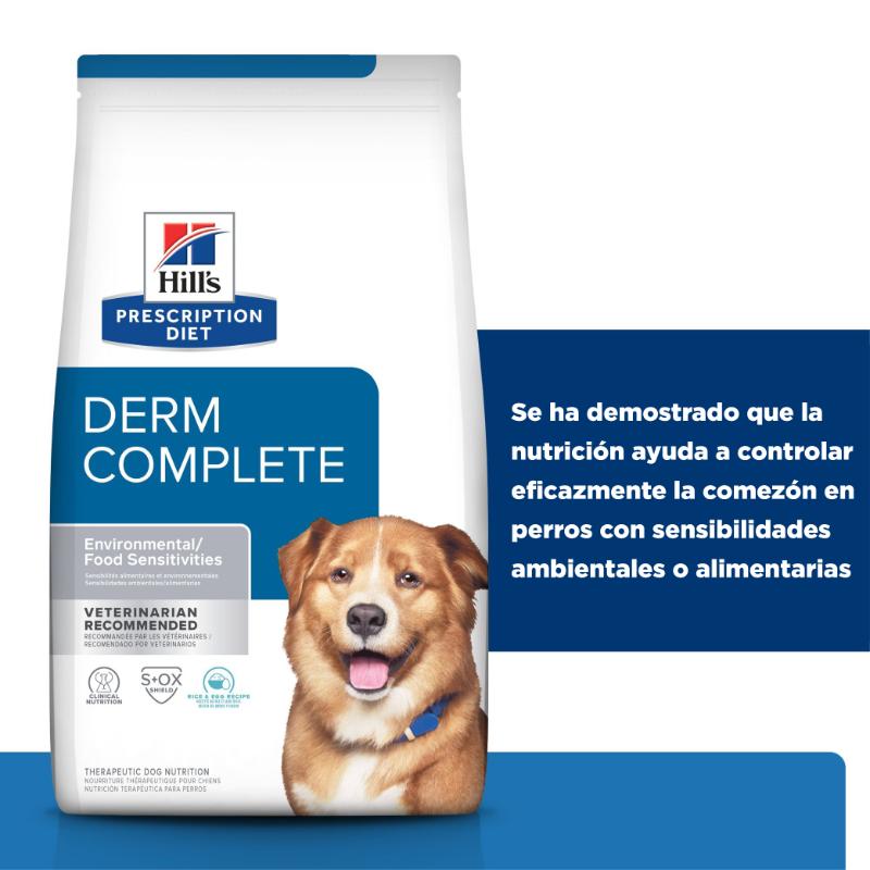 Hill's Prescription Diet Derm Complete 2.9 kg 4 Empaque Hill's Prescription Diet Derm Complete 2.9 kg de 2.9 kg
