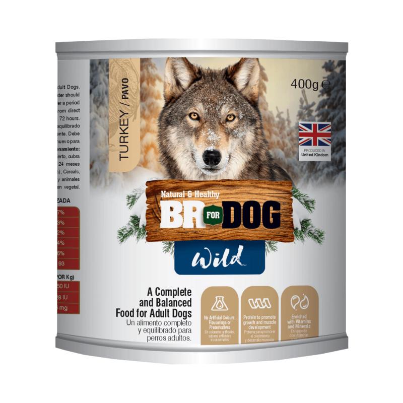 BR For Dog Wild Pavo Lata 400 g 1 Alimento BR For Dog Wild Pavo Lata 400 g para perros