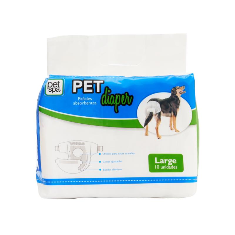 Pet Spa Pañales Desechables Pet Diaper (Paquete x 10 Unidades) 3 Empaque Pet Spa Pañales Desechables Pet Diaper (Paquete x 10 Unidades) de l