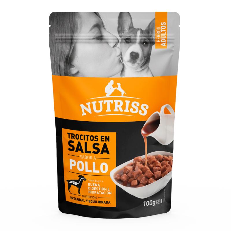 Nutriss Pouch Pollo en Salsa Adulto 100 g 1 Alimento Nutriss Pouch Pollo en Salsa Adulto 100 g para perros