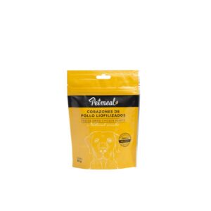 Alimento Petmeal Corazones de Pollo Liofilizados 50 g para perros