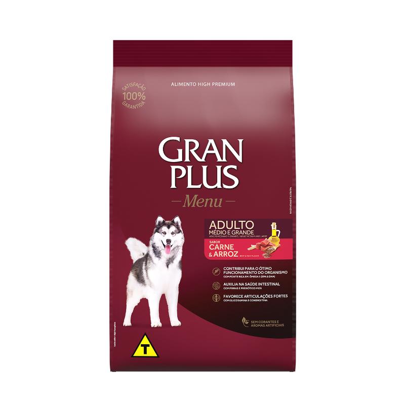 Gran Plus Menú Adulto Carne y Arroz 1 Alimento Gran Plus Menú Adulto Carne y Arroz para perros