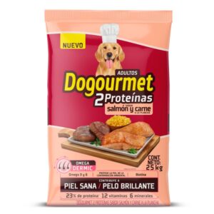 Alimento Dogourmet Doble Proteína Salmón y Carne a la Plancha para perros