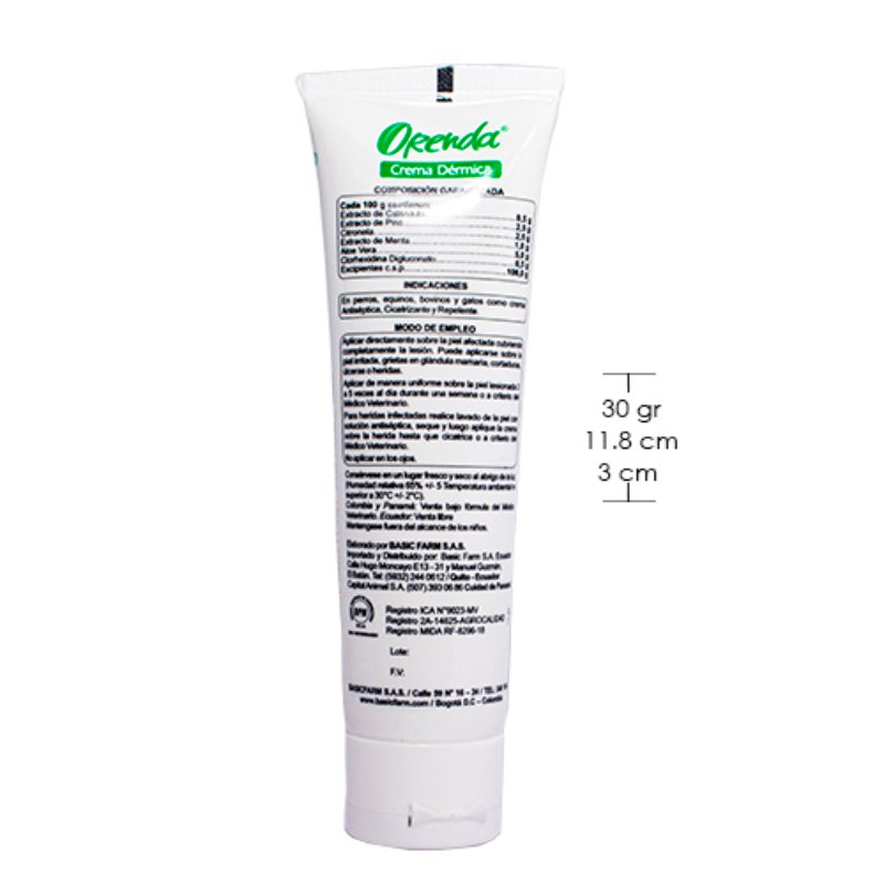 Orenda Crema Dermatológica Regeneradora (Tubo 30 g) 4 Empaque Orenda Crema Dermatológica Regeneradora (Tubo 30 g) de 30 g