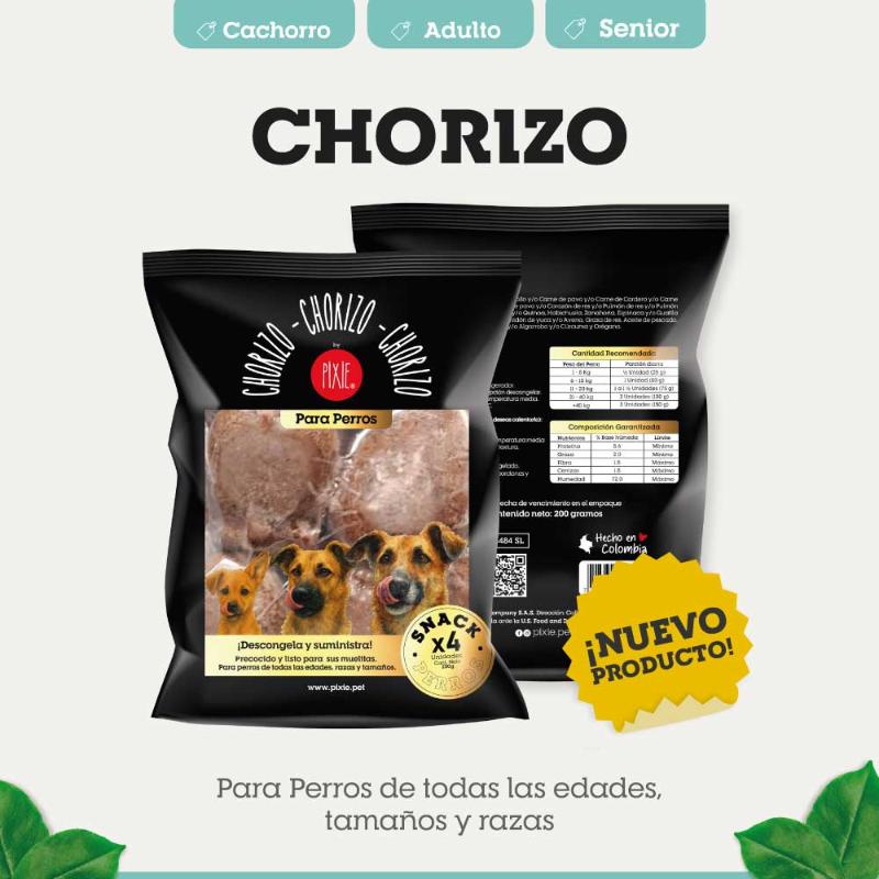 Pixie Chorizos para Perro 200 g 1 Alimento Pixie Chorizos para Perro 200 g para perros