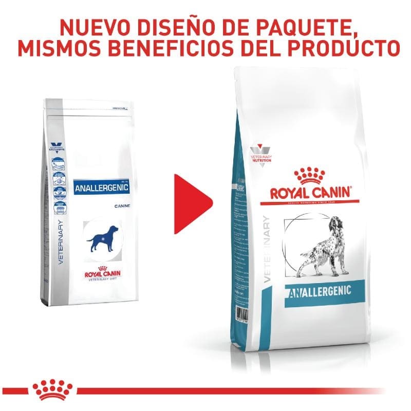 Royal Canin VHN Anallergenic Monoproteico 3 Empaque Royal Canin VHN Anallergenic Monoproteico de 3 kg