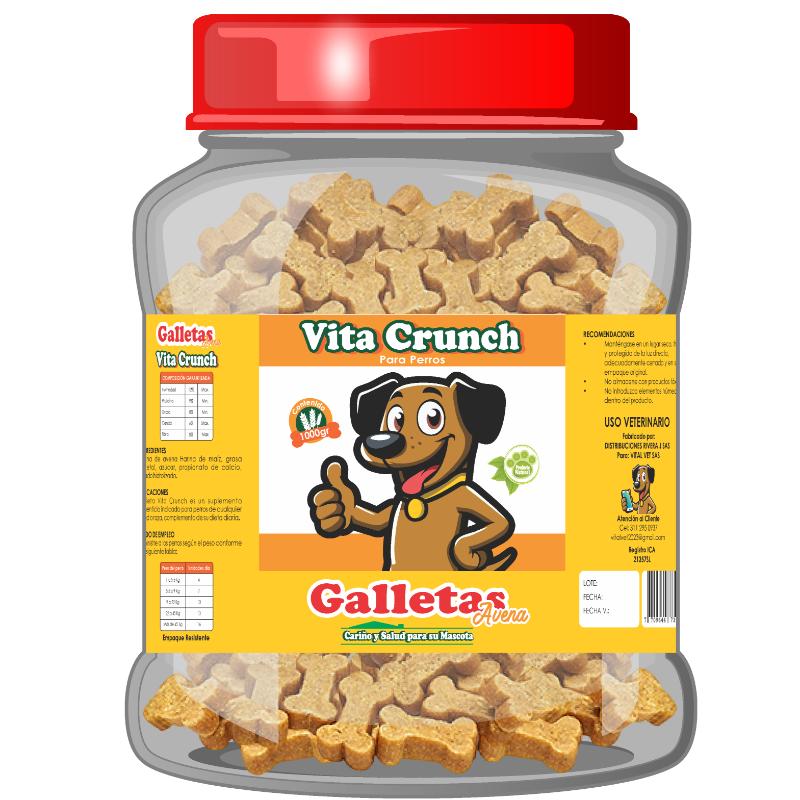 Galletas Vita Crunch Avena 2 Galletas Vita Crunch Avena tarro de 1 kg
