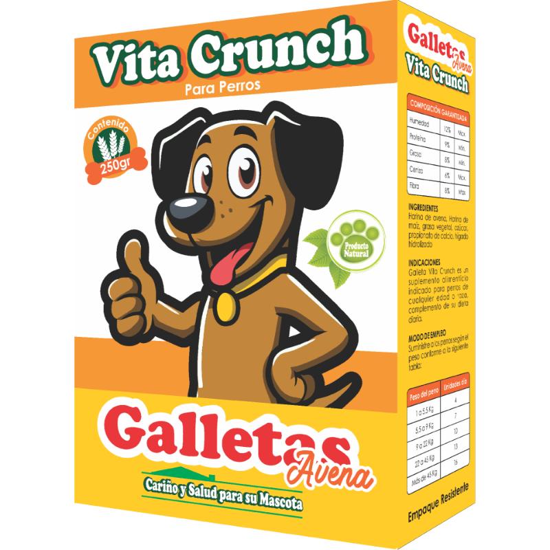Galletas Vita Crunch Avena 250 g 1 Alimento Galletas Vita Crunch Avena 250 g para perros