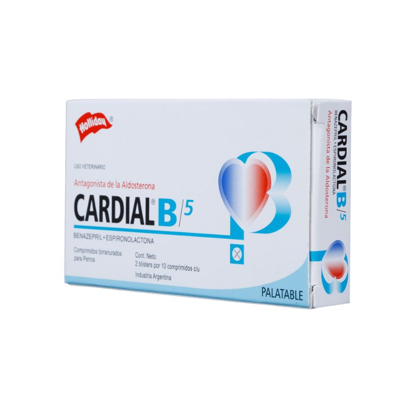 Cardial B 5 mg Soporte Cardiovascular (Caja x 20 Comprimidos) 3 Empaque Cardial B 5 mg Soporte Cardiovascular (Caja x 20 Comprimidos) de 20 comprimidos