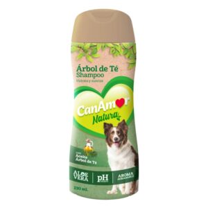 CanAmor Champú Árbol de Té Antiséptico y Desodorante (230 ml) para perros