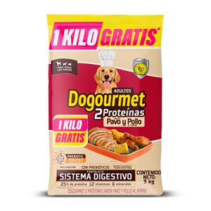 Alimento Dogourmet Pavo y Pollo al Horno 8 kg (+1 kg Gratis) para perros
