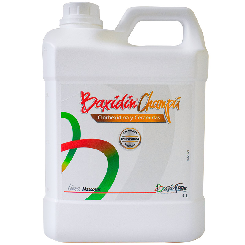 Baxidin Champú Medicado Clorhexidina y Ceramidas (Envase 4 Litros) 1 Baxidin Champú Medicado Clorhexidina y Ceramidas (Envase 4 Litros) para perros