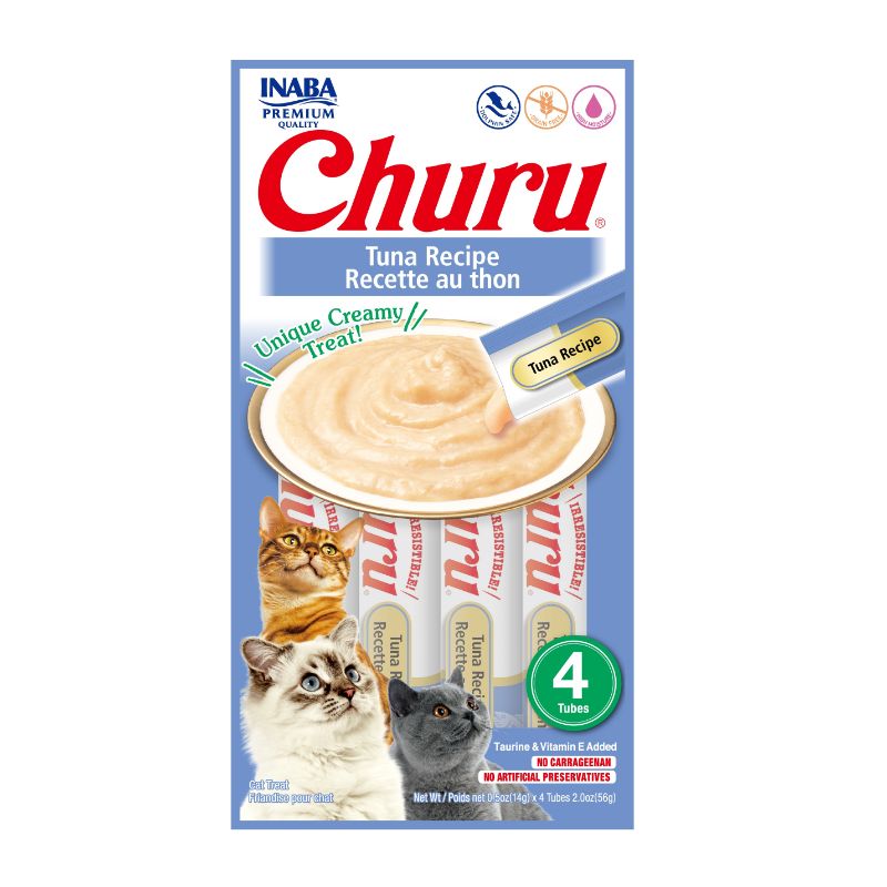 Inaba Churu Gato Atún (4 Tubos) 1 Alimento Inaba Churu Gato Atún (4 Tubos) para perros