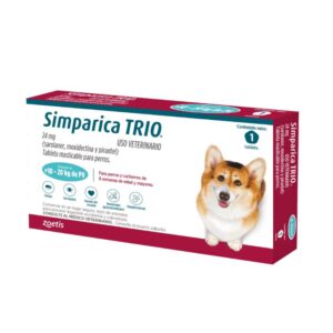 Simparica Trio Antipulgas para Perros de 10 a 20 kg para perros