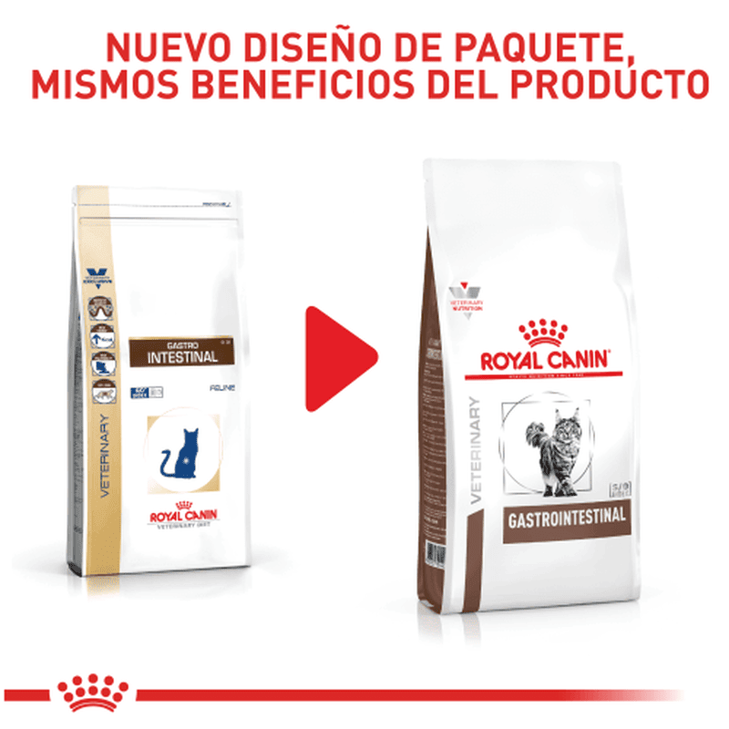 Royal Canin VHN Gastrointestinal Feline 2 Empaque Royal Canin VHN Gastrointestinal Feline de 2 kg