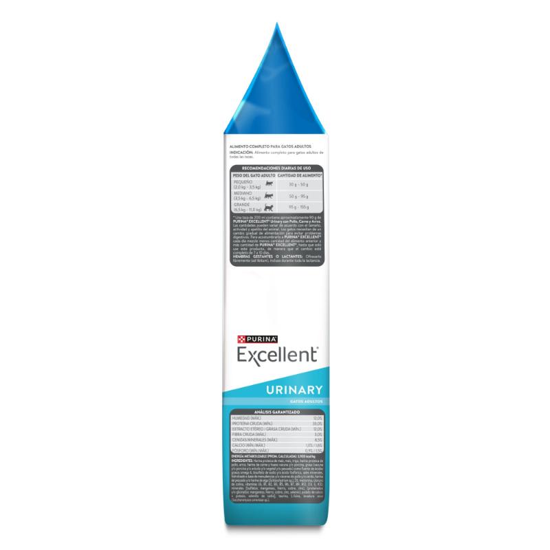Purina Excellent Urinary Cat 4 Empaque Purina Excellent Urinary Cat de 1 kg