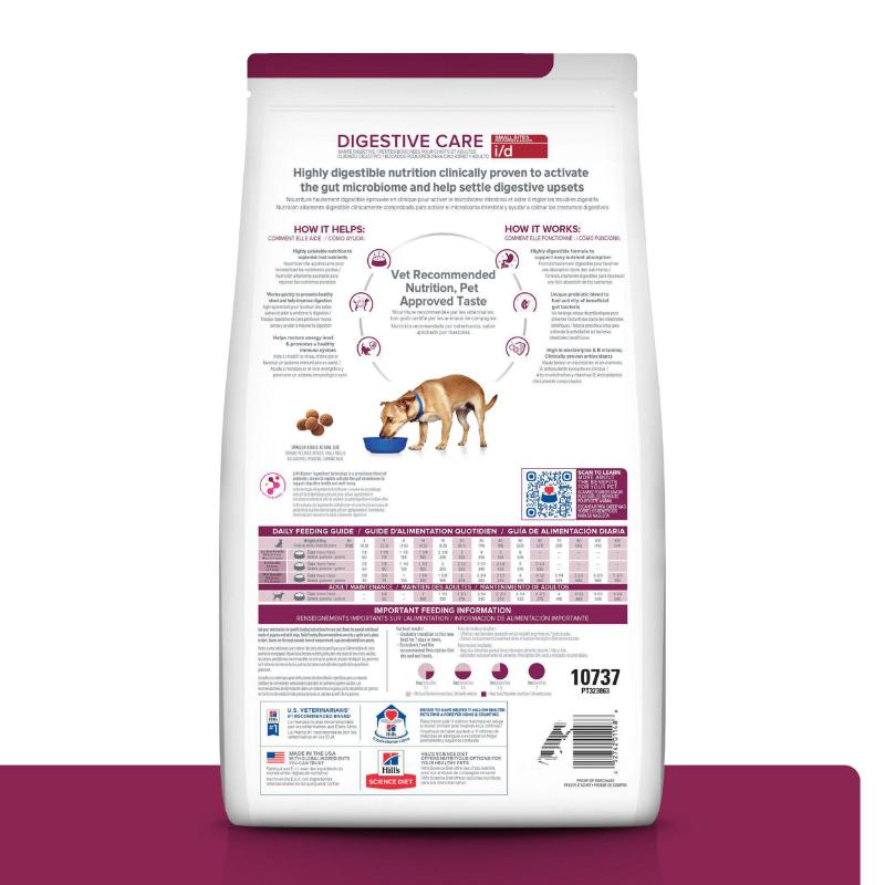 Hill's Prescription Diet i/d Digestive Care Small Bites 2 Empaque Hill's Prescription Diet i/d Digestive Care Small Bites de 1.5 kg