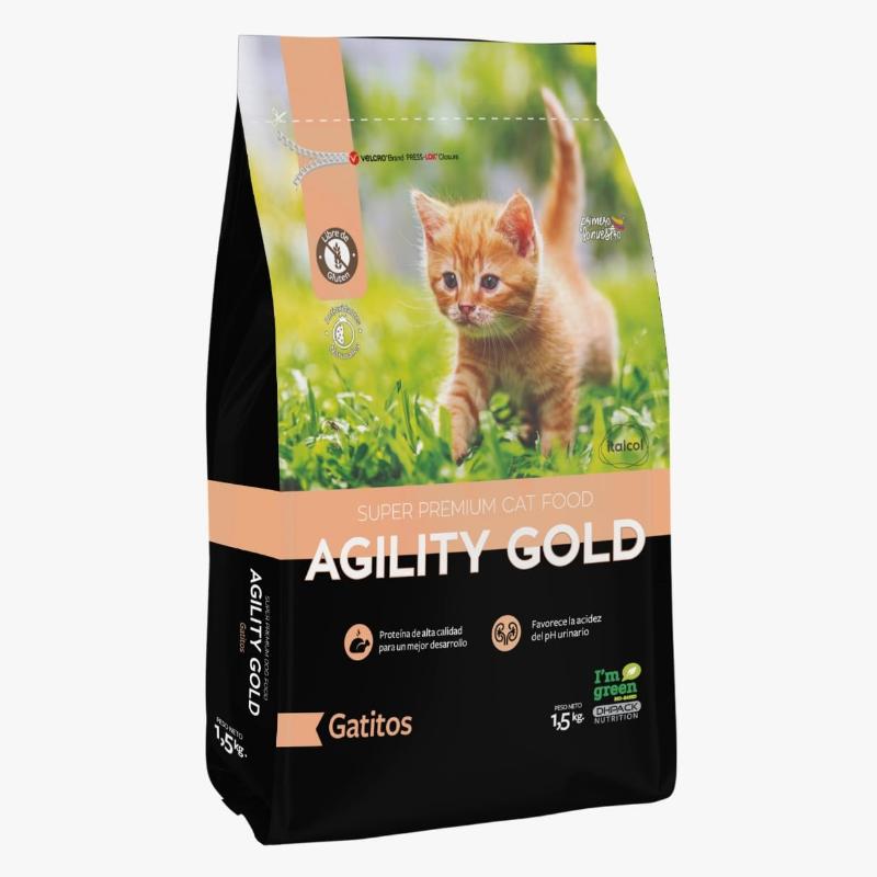 Agility Gold Gatitos 2 Empaque Agility Gold Gatitos de 3 kg